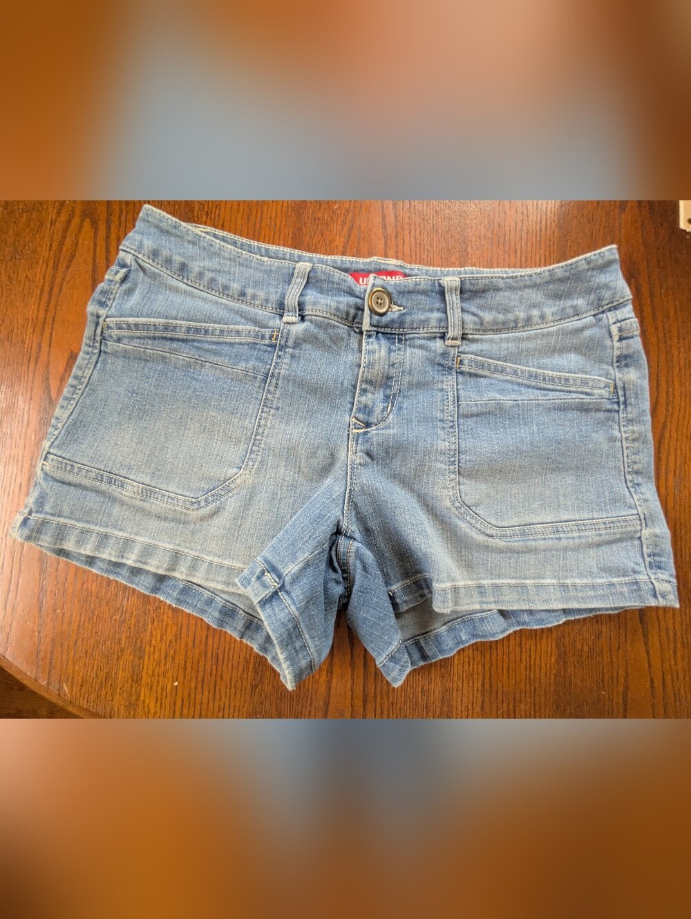 UNIONBAY Light Wash Denim Jean Shorts - Blue